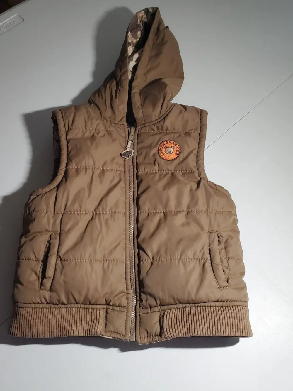 Gymboree Reversible Puffer Vest 'Little Bear Cub' Patch